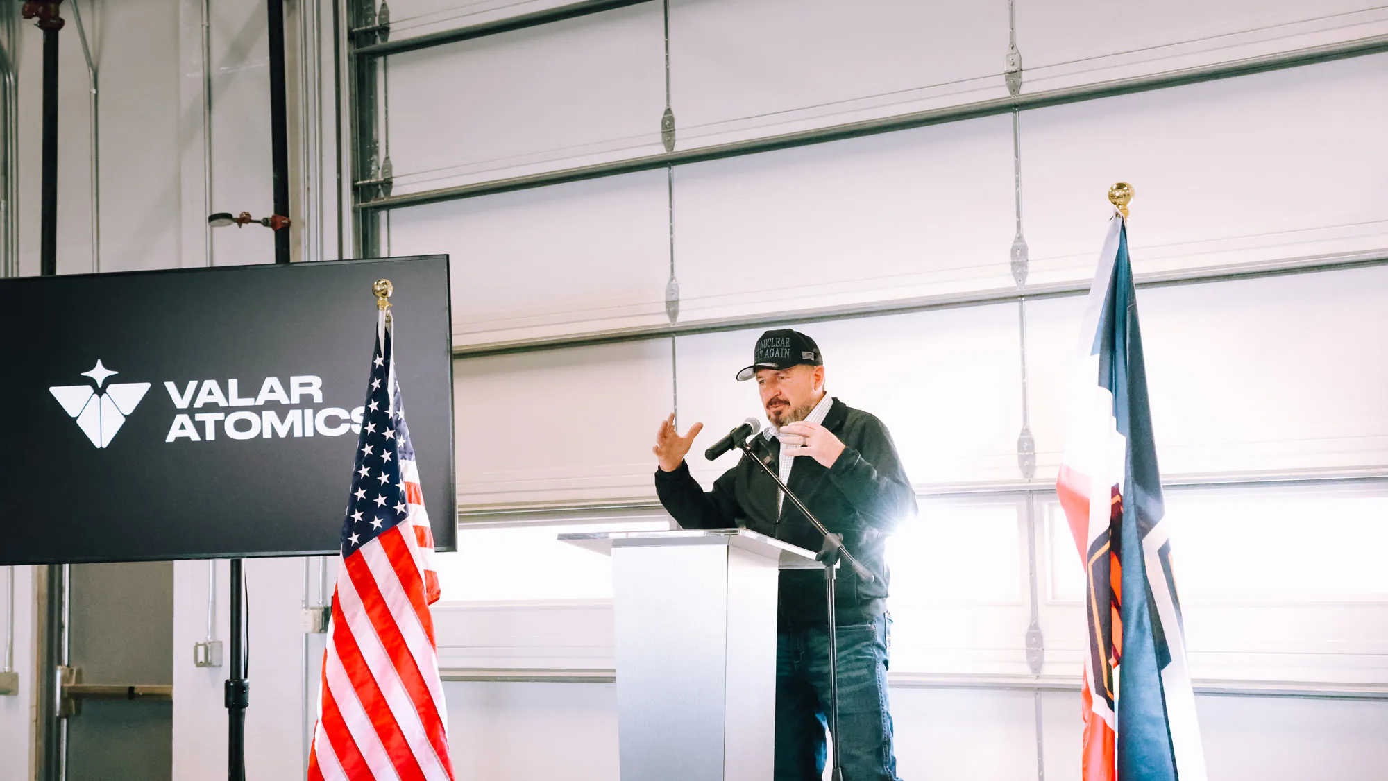 Speaker at the podium during a community event